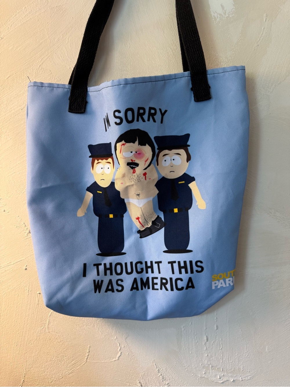 South Park Randy Marsh -Blue Tote Bag - 'I Thought This Was America'